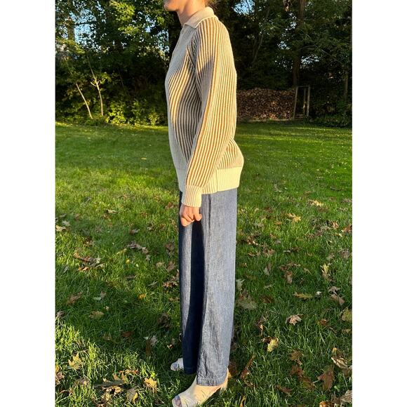 Mara Hoffman Size XS Juliana Sweater Cream & Raw Sienna Climate Beneficial Wool - Picture 7 of 16